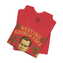 Load image into Gallery viewer, Resting Grinch Face - Holiday Guy - Unisex Jersey Tee