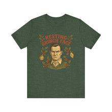 Load image into Gallery viewer, Resting Grinch Face - Holiday Guy - Unisex Jersey Tee
