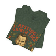 Load image into Gallery viewer, Resting Grinch Face - Holiday Guy - Unisex Jersey Tee