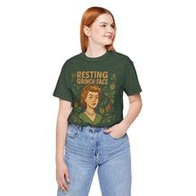Load image into Gallery viewer, Resting Grinch Face Woman - Unisex Jersey Tee