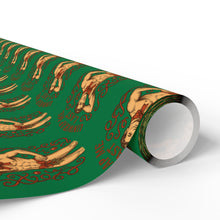 Load image into Gallery viewer, Stylish Vintage Holiday Male Pinup - "Unwrap Me First Design" - Dark Green Background