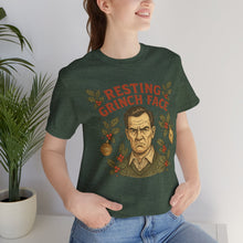 Load image into Gallery viewer, Resting Grinch Face - Holiday Guy - Unisex Jersey Tee