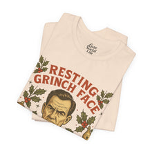 Load image into Gallery viewer, Resting Grinch Face - Holiday Guy - Unisex Jersey Tee