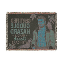 Load image into Gallery viewer, Personalized Name Holiday Woven Blanket - Certified Cuddle Hazard - Handle With Care