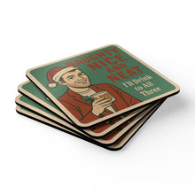 Load image into Gallery viewer, Christmas Coaster 4 Piece Set - "Naughty, Nice, and Neat"