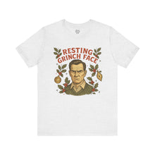 Load image into Gallery viewer, Resting Grinch Face - Holiday Guy - Unisex Jersey Tee
