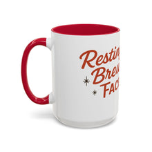 Load image into Gallery viewer, Festive Holiday Mug - "Resting Brew Face" Lady in Curlers