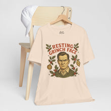 Load image into Gallery viewer, Resting Grinch Face - Holiday Guy - Unisex Jersey Tee