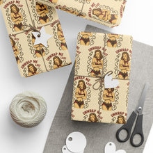 Load image into Gallery viewer, Stylish Vintage Holiday Lady Pinup - "Unwrap Me First Design" - Cream Background