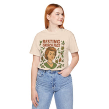 Load image into Gallery viewer, Resting Grinch Face Woman - Unisex Jersey Tee
