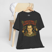 Load image into Gallery viewer, Resting Grinch Face - Holiday Guy - Unisex Jersey Tee
