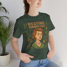 Load image into Gallery viewer, Resting Grinch Face Woman - Unisex Jersey Tee
