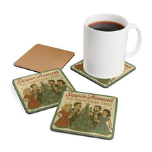 Load image into Gallery viewer, Vintage Christmas Coaster Set - Sippin&#39; Around the Christmas Tree
