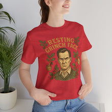Load image into Gallery viewer, Resting Grinch Face - Holiday Guy - Unisex Jersey Tee
