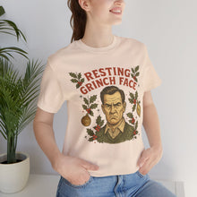 Load image into Gallery viewer, Resting Grinch Face - Holiday Guy - Unisex Jersey Tee
