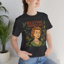 Load image into Gallery viewer, Resting Grinch Face Woman - Unisex Jersey Tee
