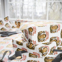 Load image into Gallery viewer, Christmas Wrapping Paper - Resting Grinch Face - Male Graphic with White Background
