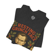 Load image into Gallery viewer, Resting Grinch Face - Holiday Guy - Unisex Jersey Tee
