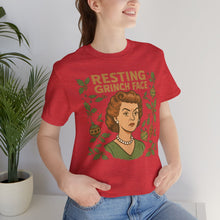 Load image into Gallery viewer, Resting Grinch Face Woman - Unisex Jersey Tee
