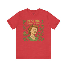 Load image into Gallery viewer, Resting Grinch Face Woman - Unisex Jersey Tee
