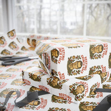 Load image into Gallery viewer, Christmas Wrapping Paper - Resting Grinch Face - Male Graphic with White Background
