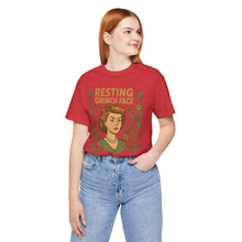 Load image into Gallery viewer, Resting Grinch Face Woman - Unisex Jersey Tee
