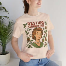 Load image into Gallery viewer, Resting Grinch Face Woman - Unisex Jersey Tee
