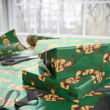 Load image into Gallery viewer, Stylish Vintage Holiday Male Pinup - &quot;Unwrap Me First Design&quot; - Dark Green Background
