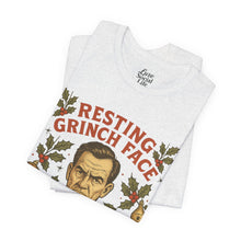Load image into Gallery viewer, Resting Grinch Face - Holiday Guy - Unisex Jersey Tee

