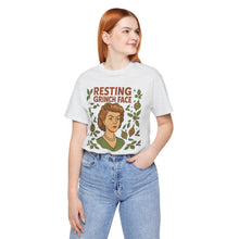 Load image into Gallery viewer, Resting Grinch Face Woman - Unisex Jersey Tee
